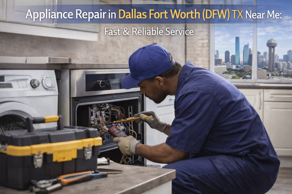 Appliance Repair in Dallas Fort Worth (Dfw) Tx Near Me Fast & Reliable Service